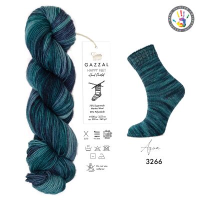 Happy Feet - 3266 - Aqua - 