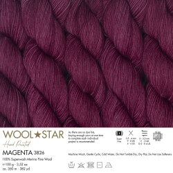 Wool Star - 3826 - Magenta - (1)