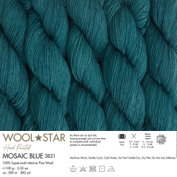 Wool Star - 3821 - Mosaic Blue - (1)