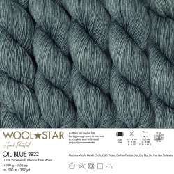 Wool Star - 3822 - Oil Blue - (1)