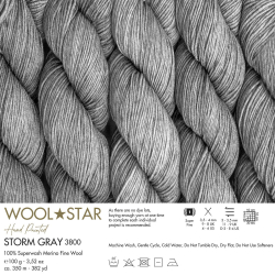 Wool Star - 3800 - Strom Gray - (1)